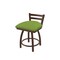 Holland Bar Stool Co 18" Low Back Swivel Vanity Stool, Bronze Finish, Canter Kiwi Green Seat 41118BZ009 - alternate 1